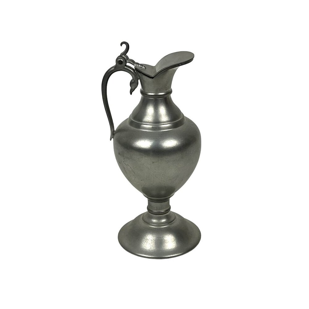Vintage KMD Royal Holland Pewter Pitcher 7-inch Hinged Lid